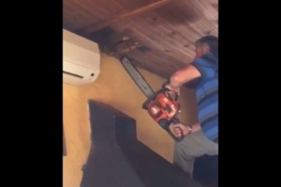 Janusz chciał być bohaterem w swoim domu, ale tylko zapełnił majty