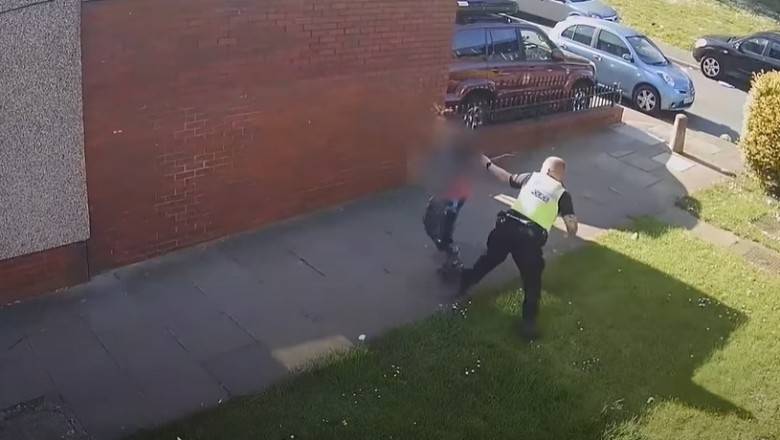 Leżący 15-latek kontra policjant. Nie wiedział, że jest kamera