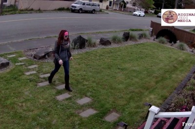 Właściciel umieścił pułapkę na cwaniaków od paczek. Szybko uciekali