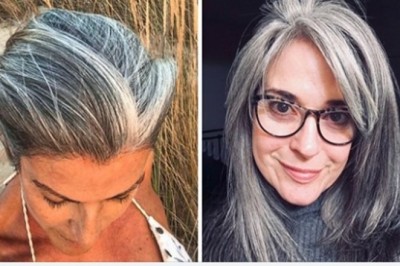 Zamiast przejmować się ze swoją siwizną, uczyniły z niej prawdziwy atut. Świetne pomysły