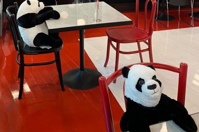 Ta restauracja znalazła genialny sposób na to, by jej goście czuli się mniej samotnie, kiedy zachowują dystans od siebie. Pomogły…pandy.