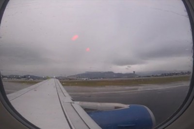 Hardcorowa akcja nagrana podczas startu samolotu