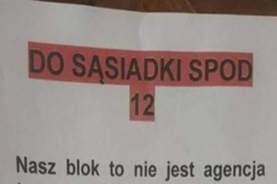 „Nasz blok to nie agencja...”  Mieszkańcy bloku we Wrocławiu mają problem z sąsiadką 