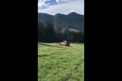 Nagranie z wypadku samochodu słowackiego pogotowia górskiego