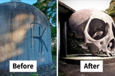 Portugalski grafficiarz tworzy realistyczne trójwymiarowe murale odmieniając stare miejsca