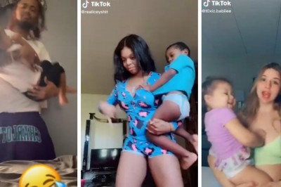 Szalona moda na Tik Toku. Rzucają małymi dziećmi w rytm  piosenki