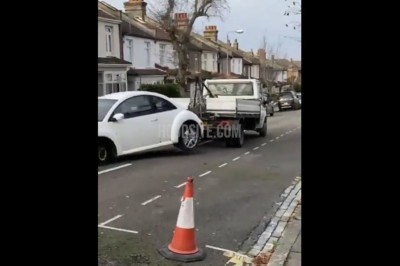 Kiedy myślisz, że jesteś mistrzem holowania i kasujesz kilka aut na osiedlu