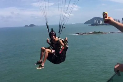 Ziomek wpadaj na piwero, czyli szybka akcja paralotniarza