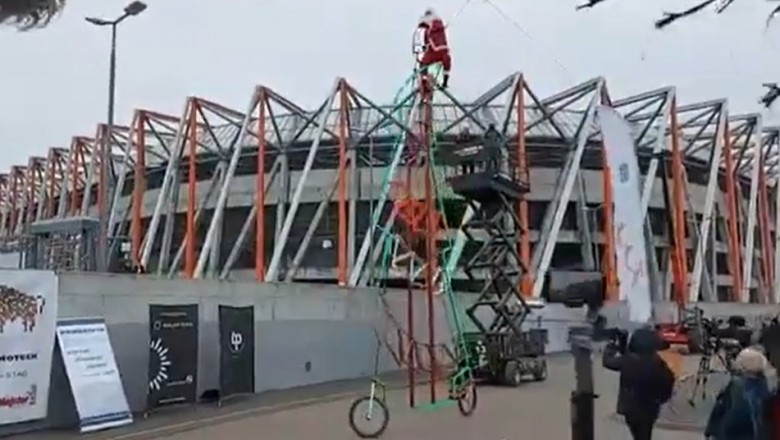 Miał być świąteczny rekord Mikołaja, a skończyło się wizytą w szpitalu