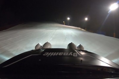 Wjechali dwoma autami na szczyt stoku narciarskiego w Ustroniu 