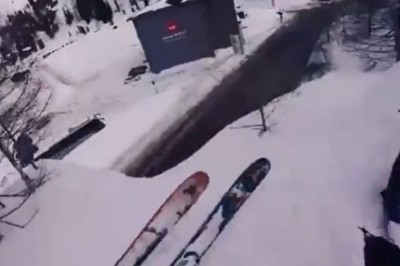 Kiedy lecisz sobie na nartach, a tu nagle kończy się droga i spadasz w dół