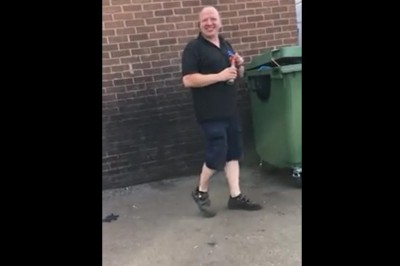 Zabawa Polaków podczas przerwy w pracy w Anglii 