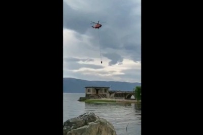 Nagrali moment upadku helikoptera ratowniczego 