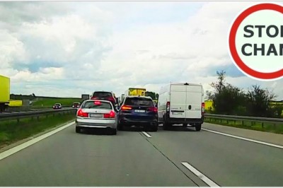 Gościa w BMW mocno poniosło. Tak się wciskał na A4