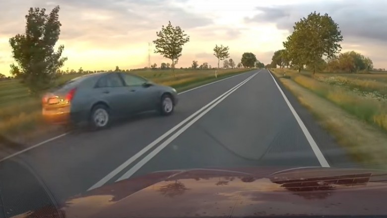 1,7 promila, wyprzedzanie na podwójnej ciągłej i finał na drzewie