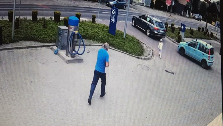 Na widok tego filmu, aż ciarki przechodzą. Bohater na stacji paliw