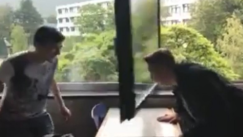 Dwóch uczniów szybko pożałowało swojej zabawy w klasie
