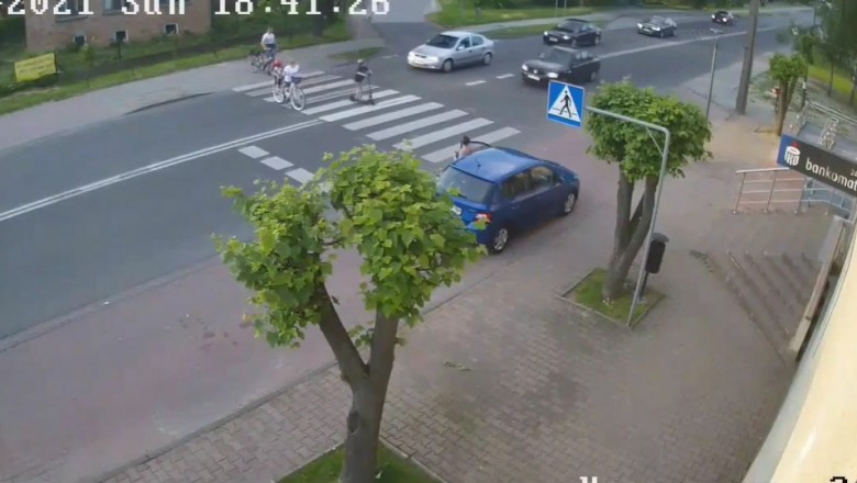 Bandyta drogowy zatrzymany przez policję. Nagranie z Rędzin