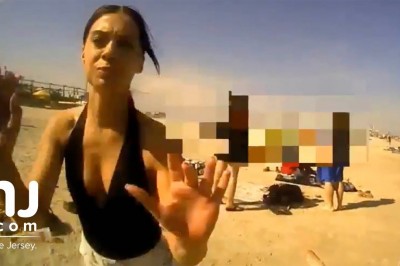 Nie cackali się z nią w ogóle. Szybka kara dla dziewczyny na plaży