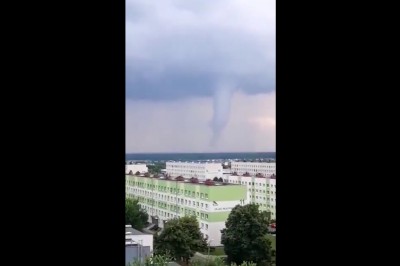 Czy niedaleko Żor przeszła trąba powietrzna? Nagrania świadków 