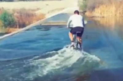 Kiedy chcesz popisać się przed ziomkiem i wjeżdżasz na zaporę wodną