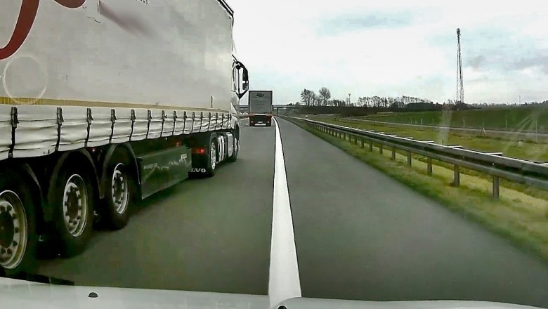 Żenujące zachowanie kierowcy TIRa na autostradzie A2