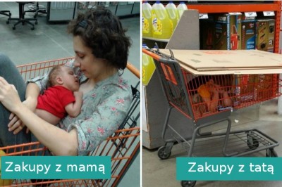 16 zabawnych zdjęć pokazujących różnice między mamą i tatą 