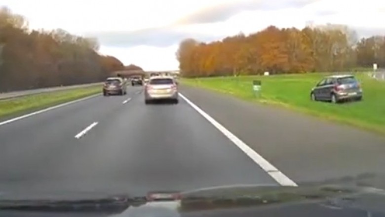 Poświęcił własne auto, żeby uratować innego kierowcę