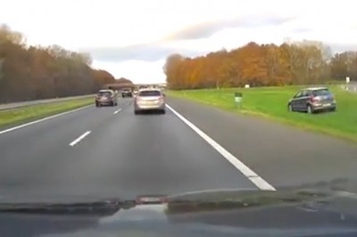 Poświęcił własne auto, żeby uratować innego kierowcę 