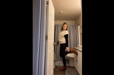 Mocna wtopa podczas nagrywania filmiku w łazience