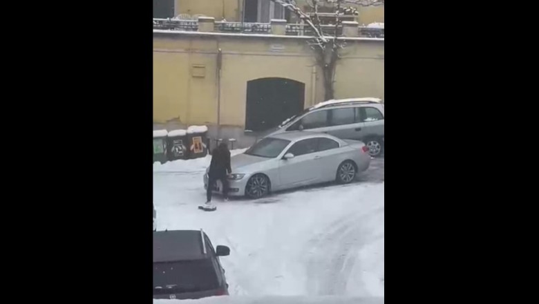 Mistrz w BMW założył łańcuchy na przednie koła. Co mogło pójść nie tak?