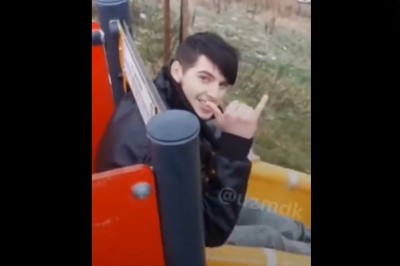 Zjeżdżalnia dla prawdziwych hardcorów. Ciekawe kto to projektował 