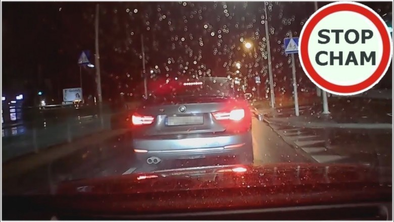 Czy za taką jazdę kierowca BMW powinien stracić prawo jazdy?