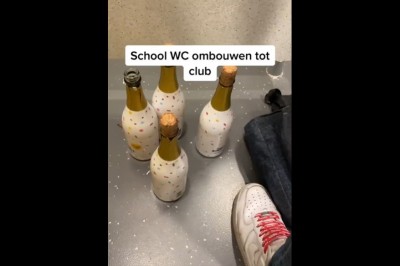 Uczniowie rozkręcili imprezę w szkolnej toalecie 