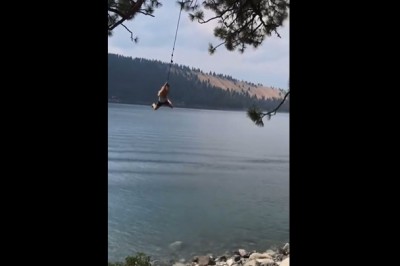 Kiedy skaczesz na tarzanie i Twoja koleżanka postanawia Ci pomóc