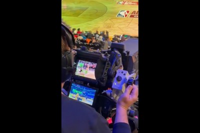 Tak wygląda praca operatora kamery w czasie meczu