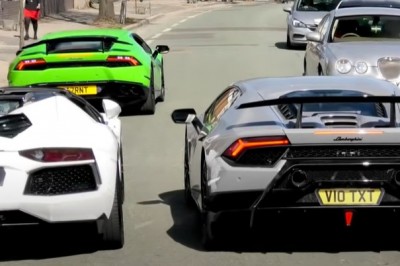 Bardzo drogi dzwon Lamborghini. Chciał zrobić popis, a odstawił żenadę