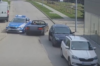 Drift BMW zakończony mandatem na 5000 zł i 6 punktów karnych