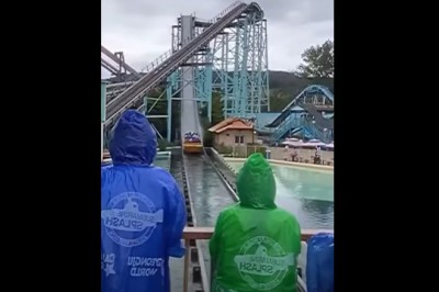 Chciał się popisać w parku wodnym, ale coś mu nie pykło