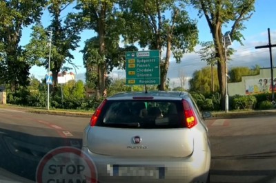 Mistrzowska jazda po mieście kobiety w Punto. Gościowi puszczały nerwy 