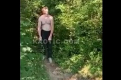 Ryzykowny skok do wody z wysokiego urwiska. Miał sporo szczęścia