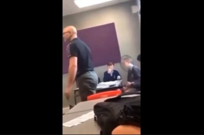 Popisy nauczyciela przed uczniami zakończone bardzo boleśnie