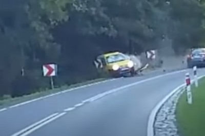 Spowodował wypadek na zakręcie i uciekł z rozbitego auta