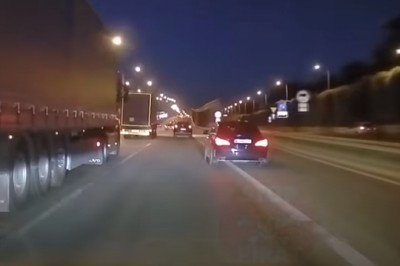 Czy tak wygląda polowanie na stłuczkę z TIRem?