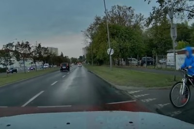 Młody rowerzysta prawie wjechał pod auto. Tym razem nie miał pierwszeństwa
