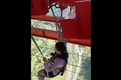 Huśtawka dla prawdziwych hardcorowców. Nie każdy by tam wszedł 