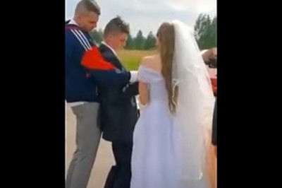 Świadek musiał trzymać pana młodego w trakcie ślubu, bo ten nie ogarniał