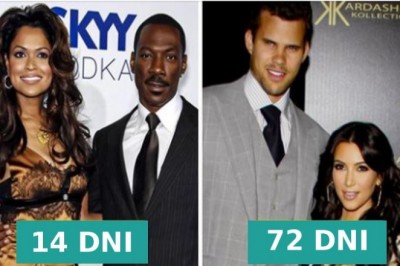 15 małżeństw z najkrótszym stażem w historii Hollywood. Oni nie byli sobie pisani