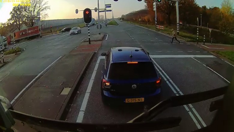 Przebieganie przez ulicę z wielkim fartem. Oszukał przeznaczenie
