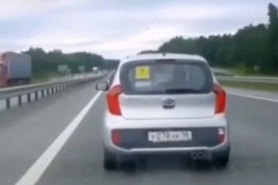 Nauka jazdy odwaliła niezły numer kierowcy siedzącemu na zderzaku